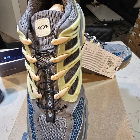 Salomon ACS Pro Advanced Pewter Aegean Blue L47299000 Mens Size 10 NEW HTF COLOR - Picture 2 of 12